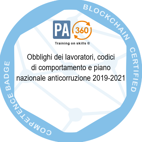 Obblighi dei lavoratori, codici di comportamento e piano nazionale anticorruzione 2019-2021